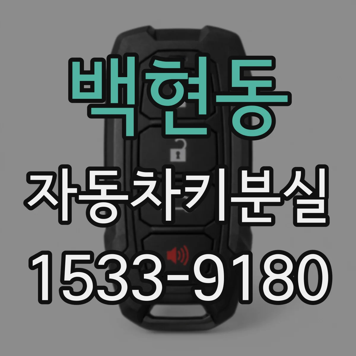 백현동 자동차키분실