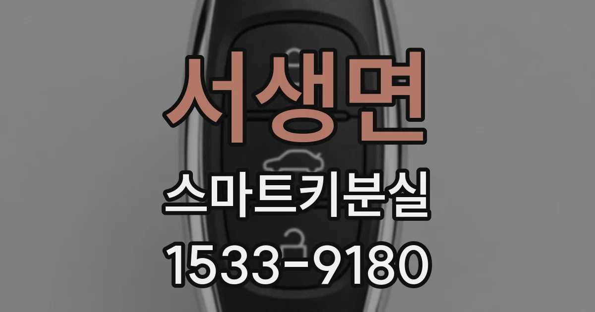 서생면 스마트키분실
