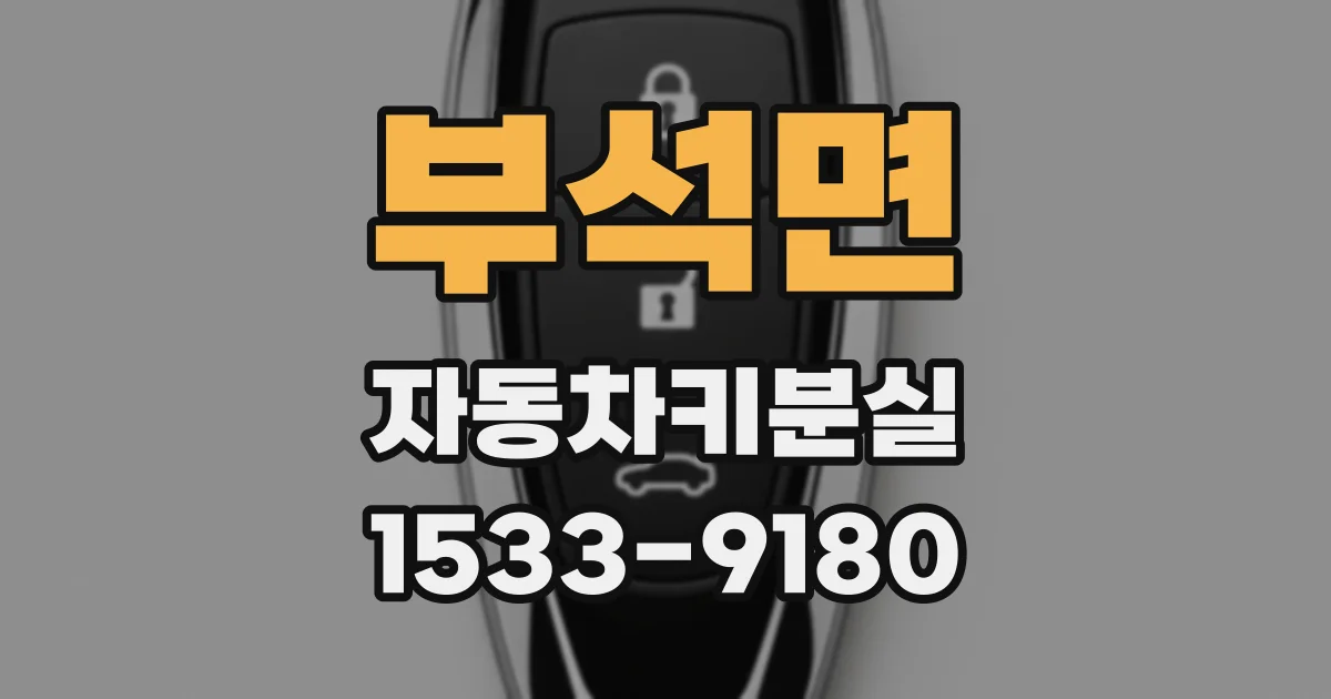 부석면 자동차키분실