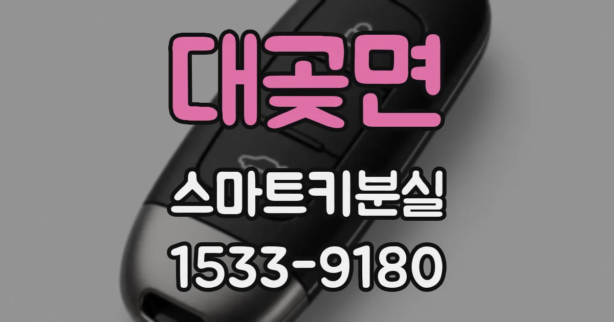 대곶면 스마트키분실