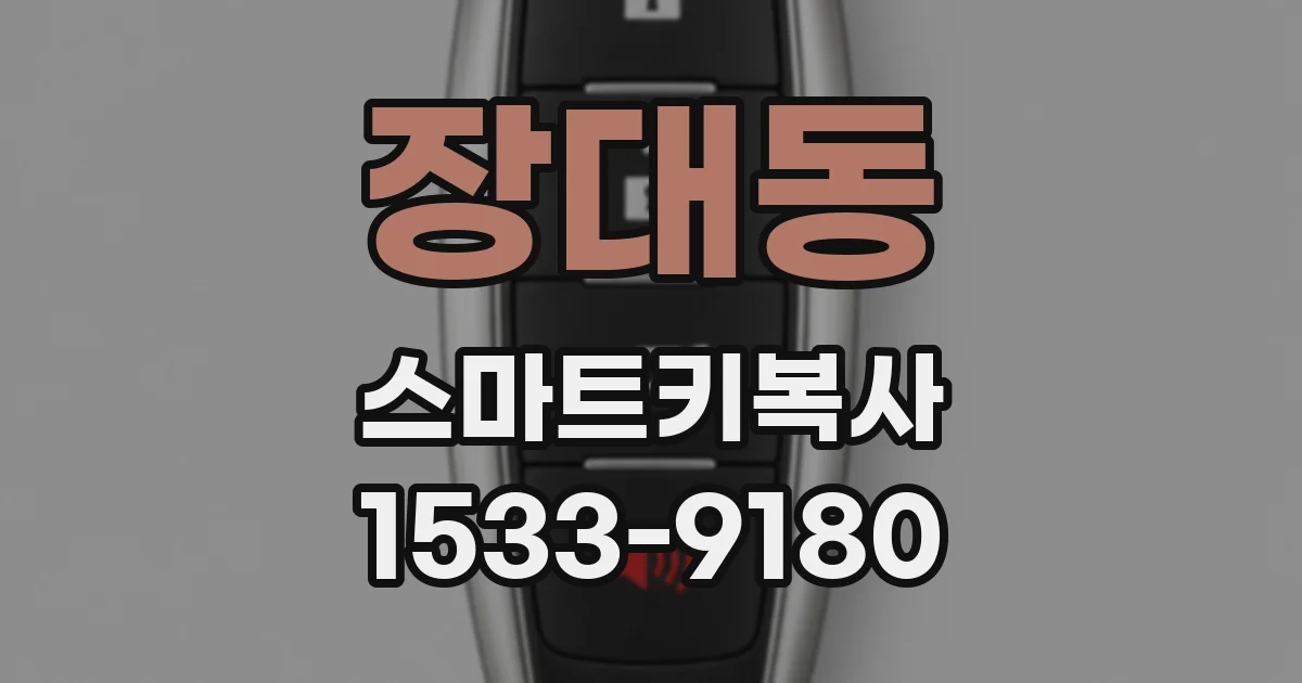 장대동 스마트키복사