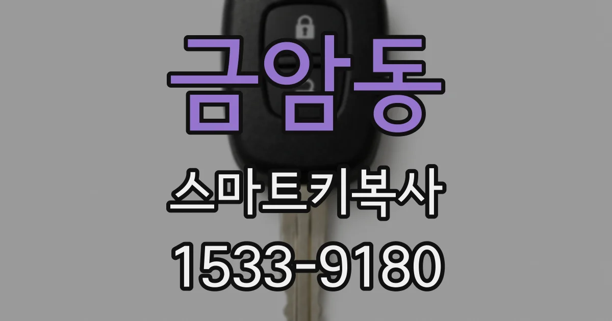 금암동 스마트키복사