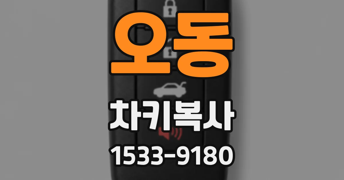 오동 차키복사