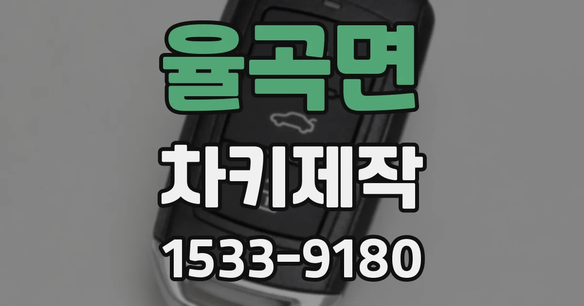 율곡면 차키제작