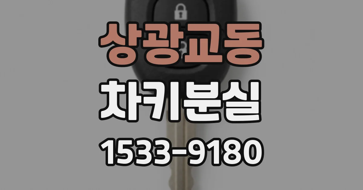 상광교동 차키분실