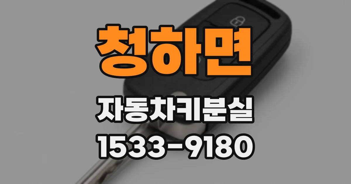 청하면 자동차키분실