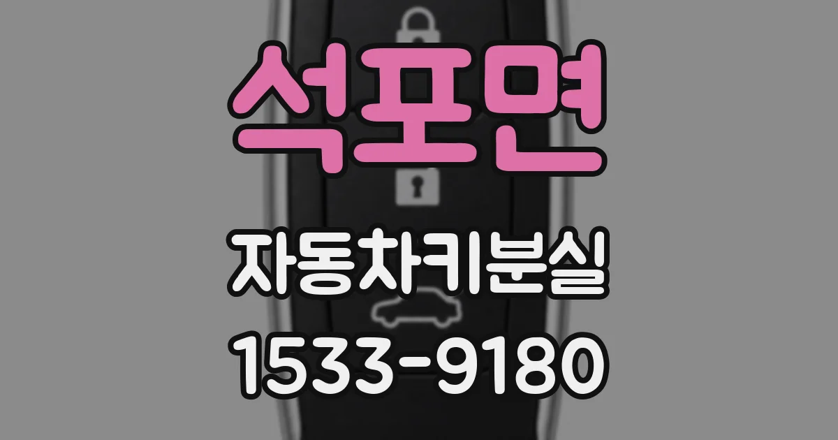 석포면 자동차키분실