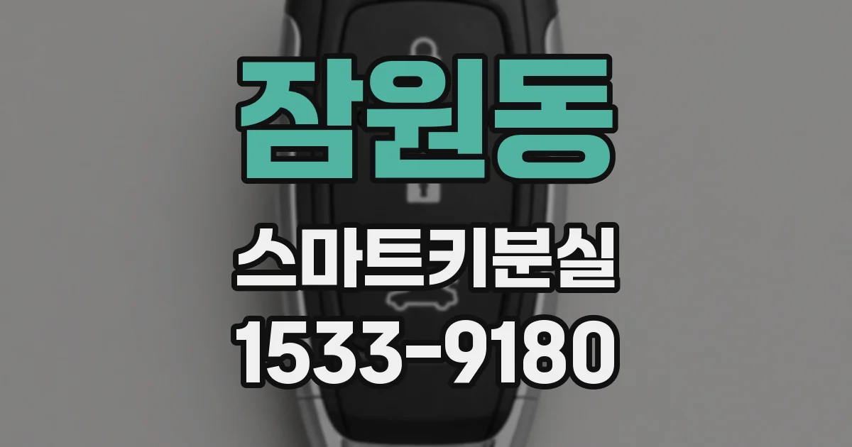 잠원동 스마트키분실