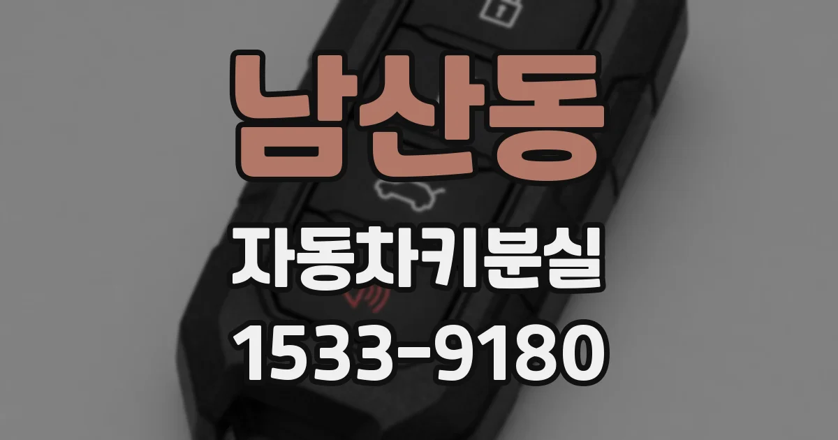 남산동 자동차키분실