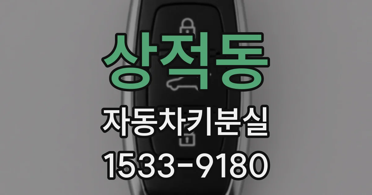 상적동 자동차키분실