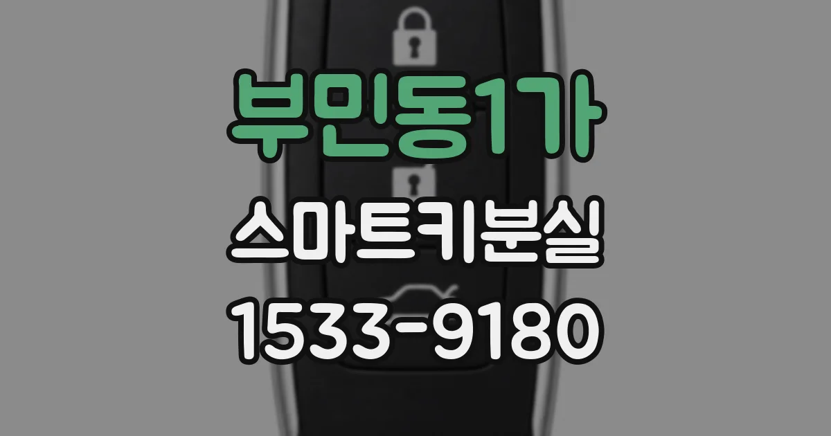 부민동1가 스마트키분실