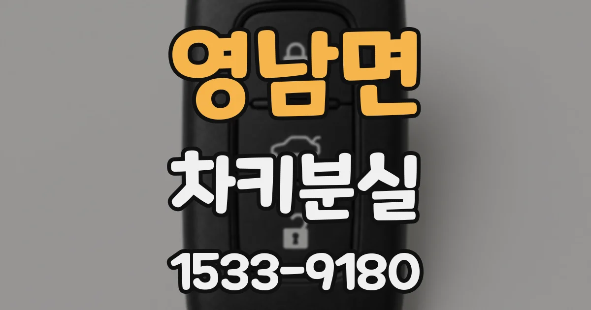 영남면 차키분실