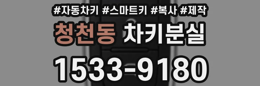 청천동 차키분실