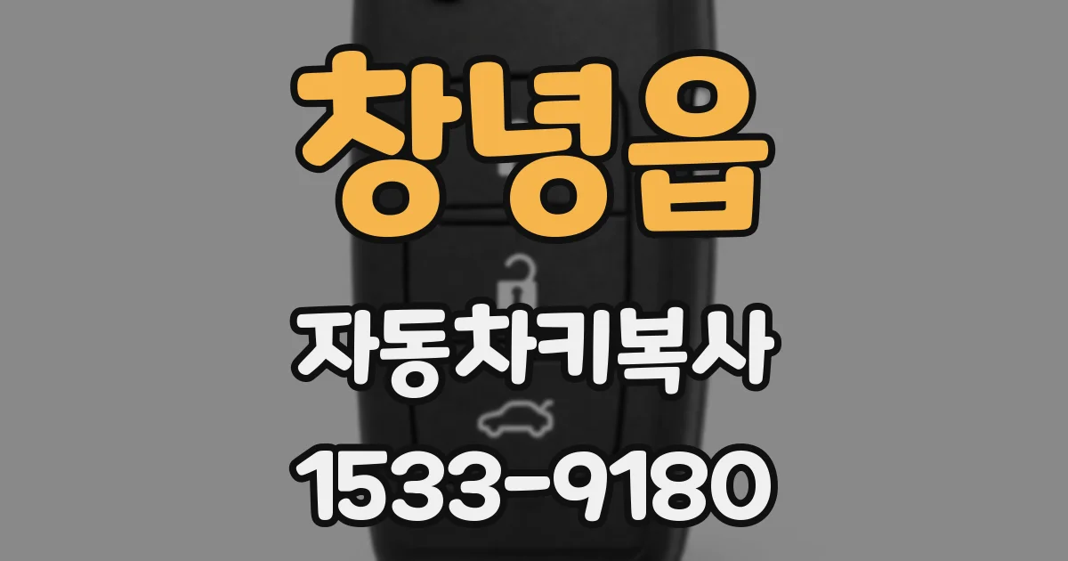 창녕읍 자동차키복사