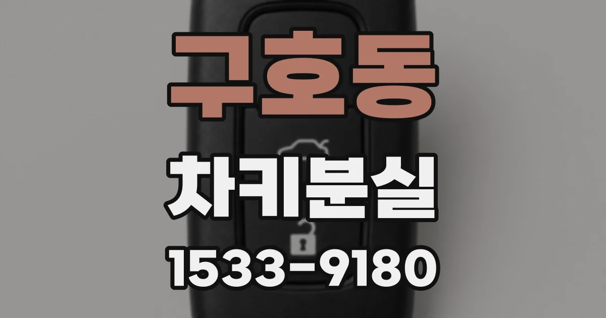 구호동 차키분실
