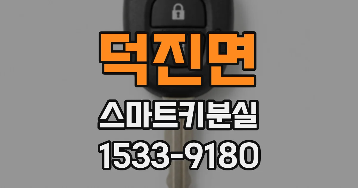 덕진면 스마트키분실