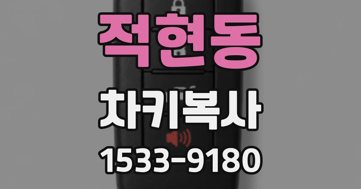 적현동 차키복사