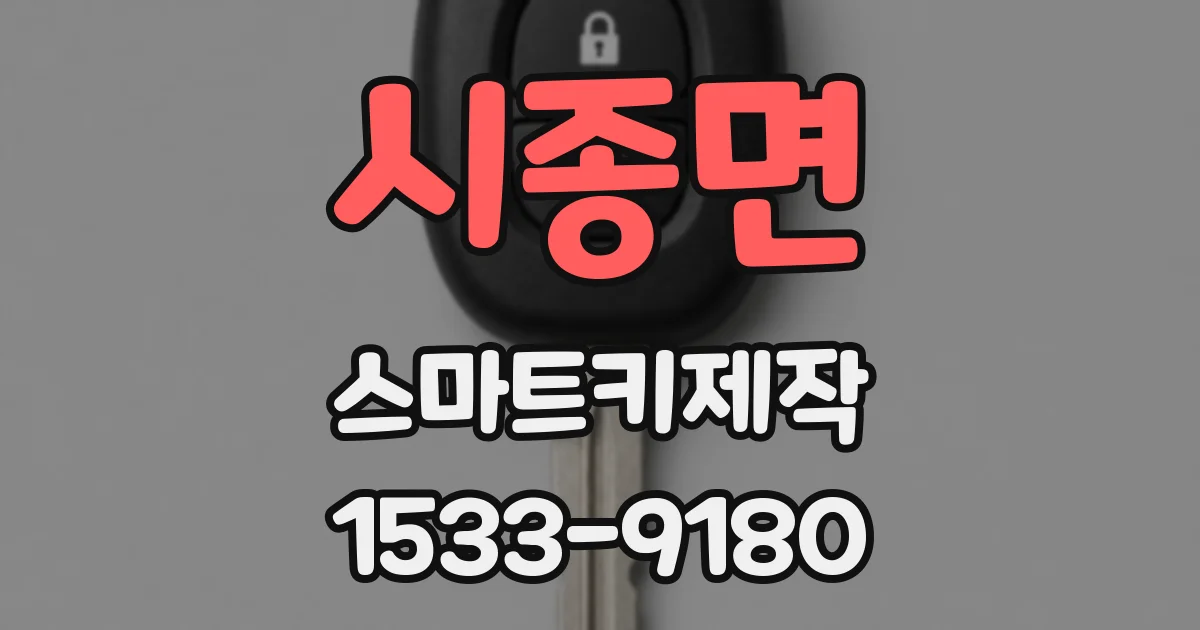 시종면 스마트키제작
