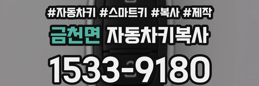 금천면 자동차키복사