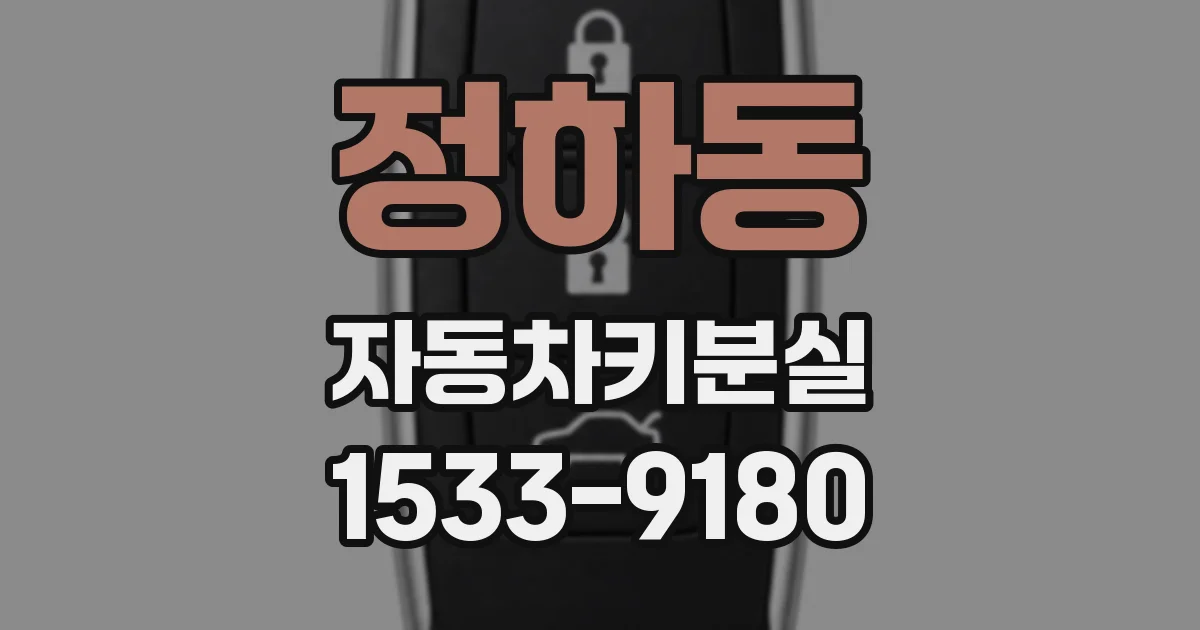 정하동 자동차키분실