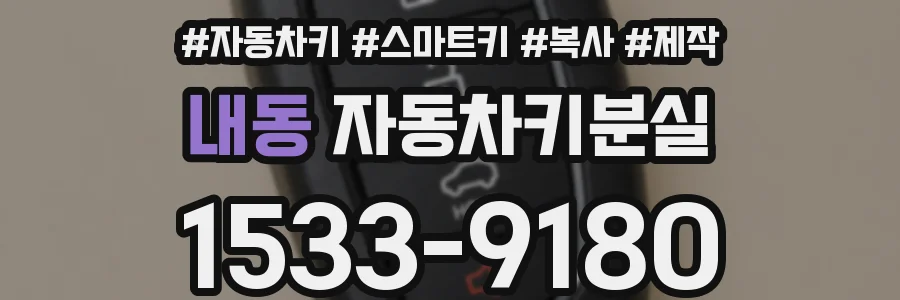 내동 자동차키분실