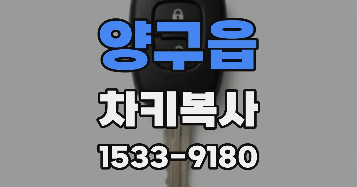 양구읍 차키복사