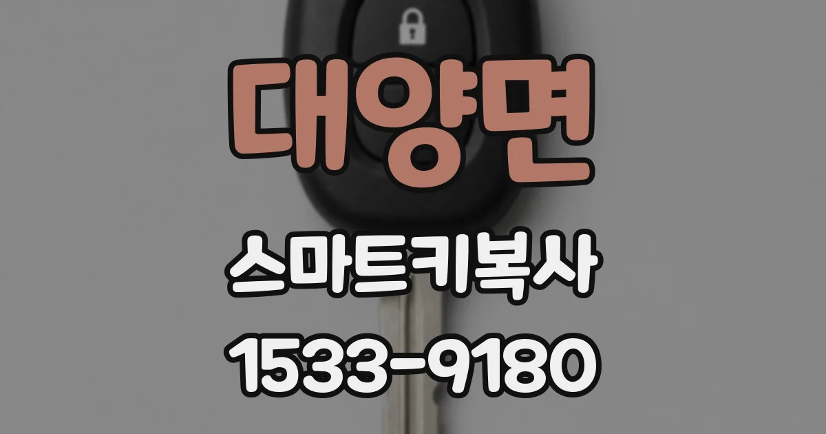 대양면 스마트키복사