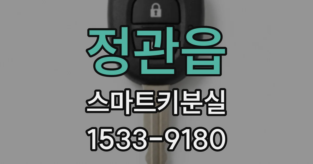 정관읍 스마트키분실