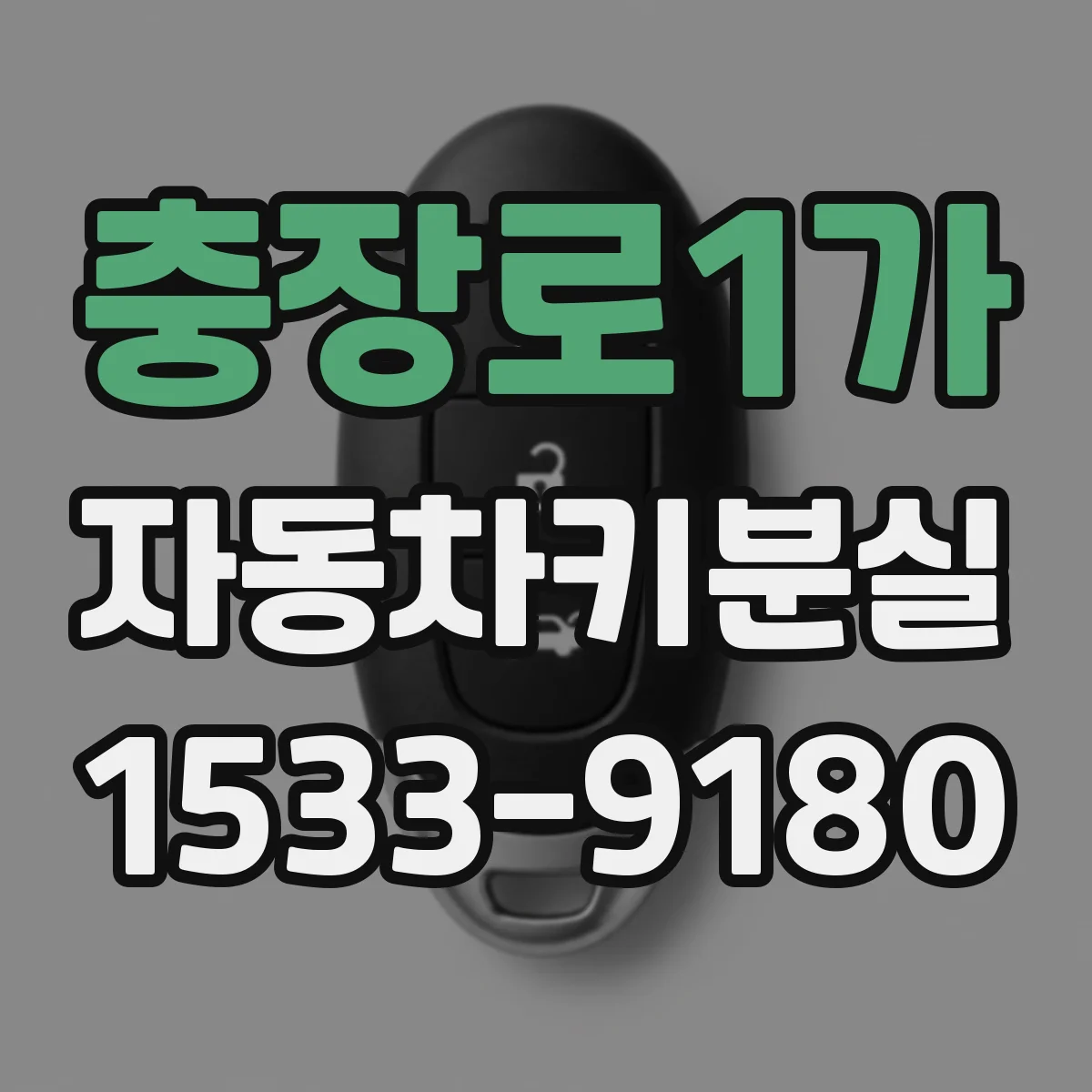 충장로1가 자동차키분실