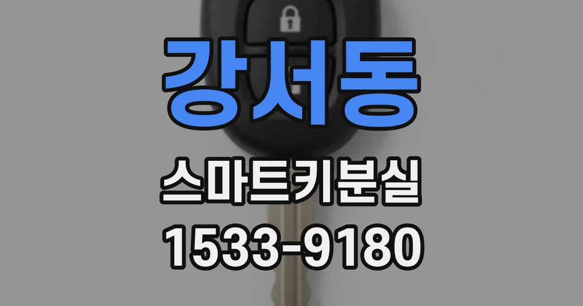 강서동 스마트키분실