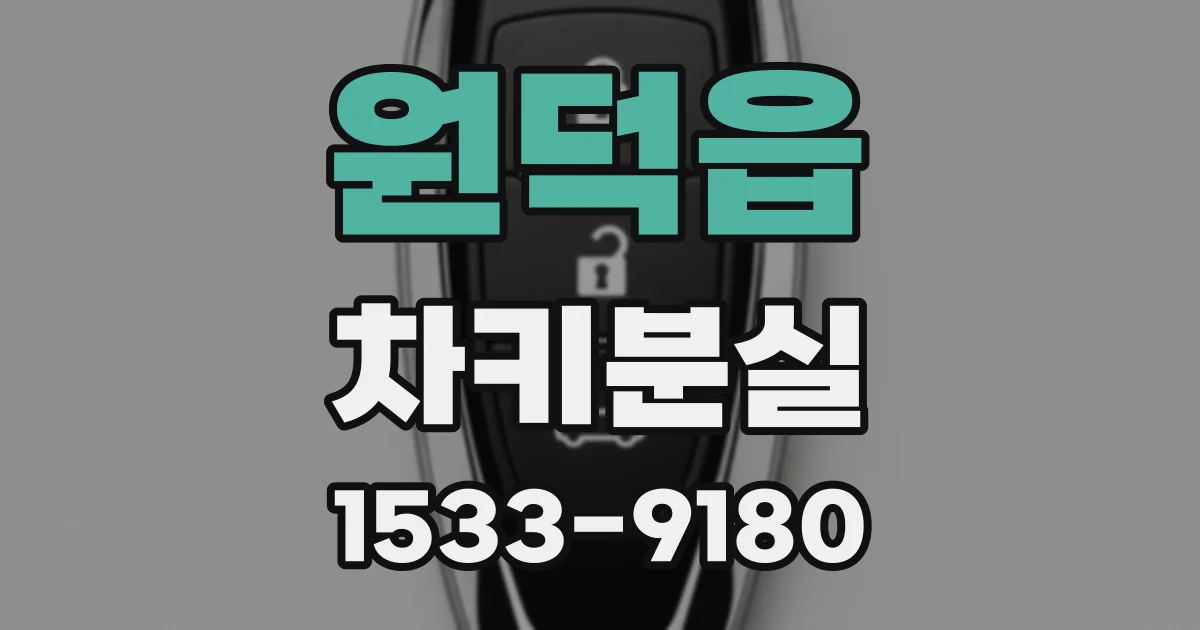 원덕읍 차키분실