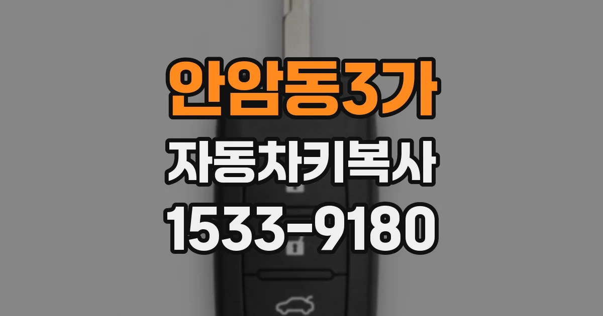 안암동3가 자동차키복사