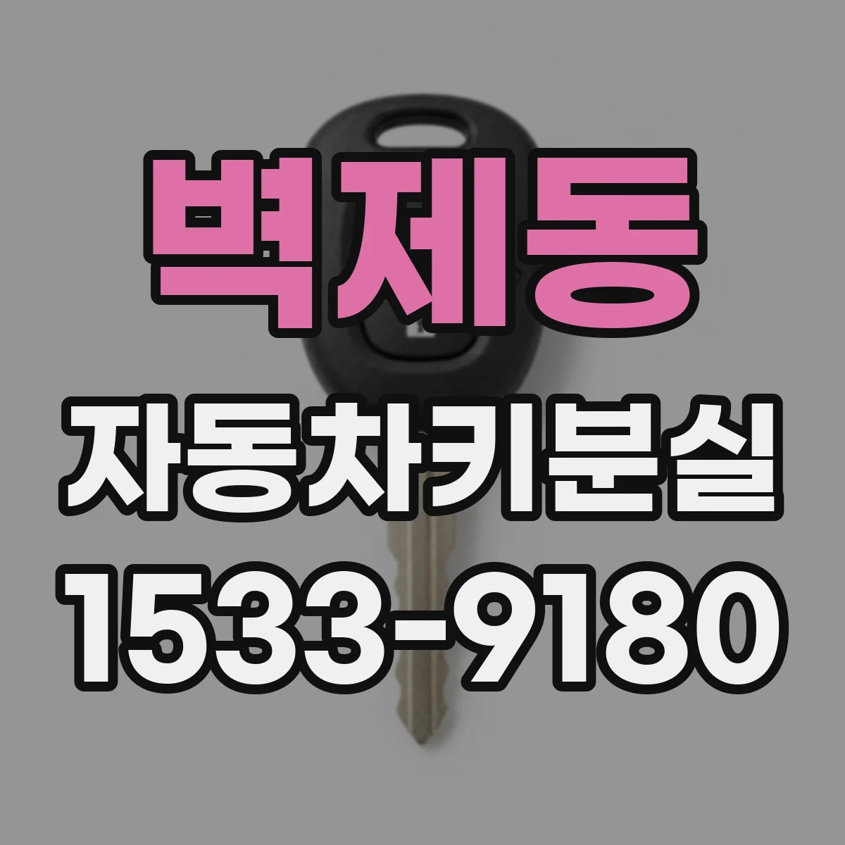 벽제동 자동차키분실