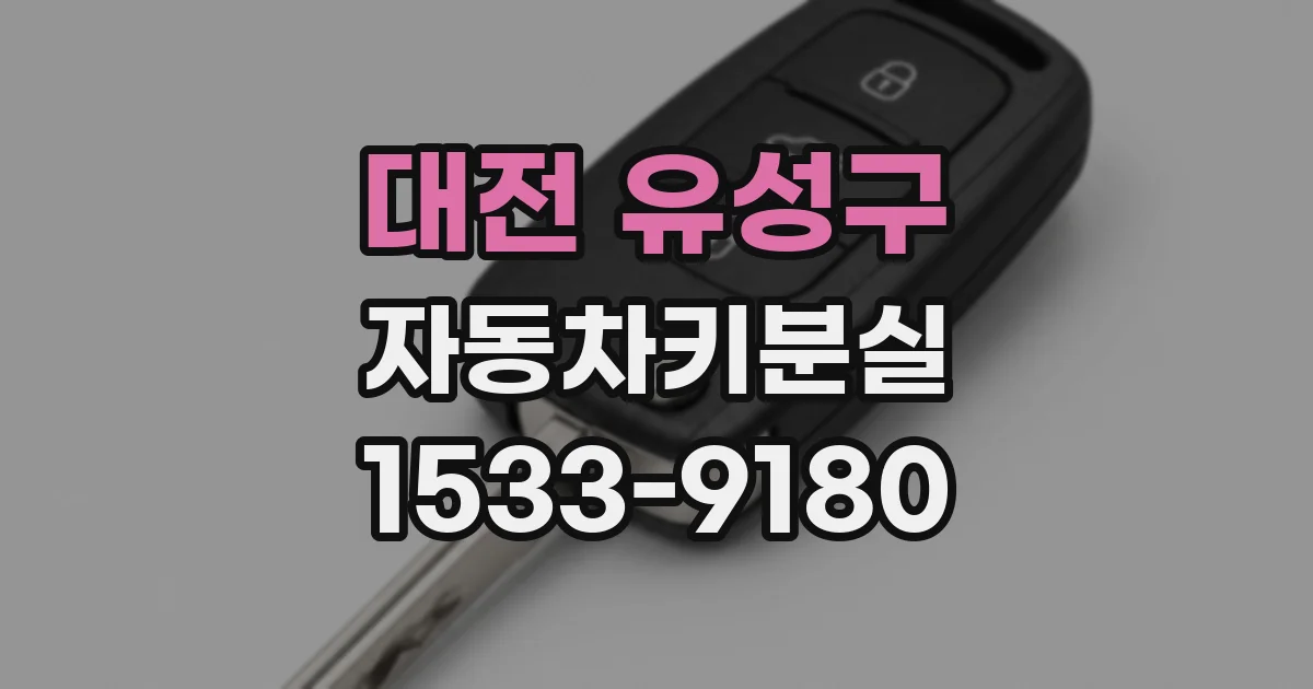 대전 유성구 자동차키분실