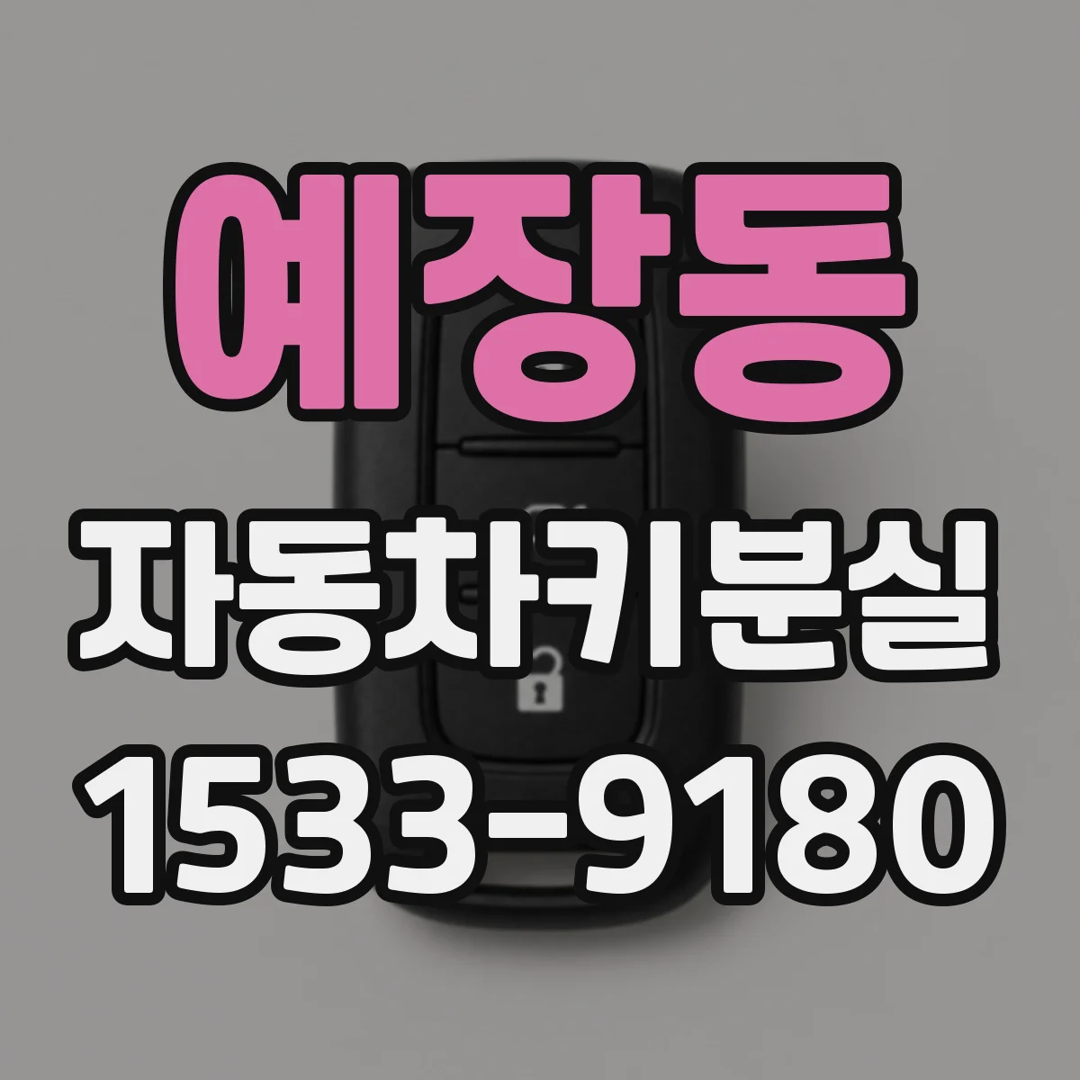 예장동 자동차키분실