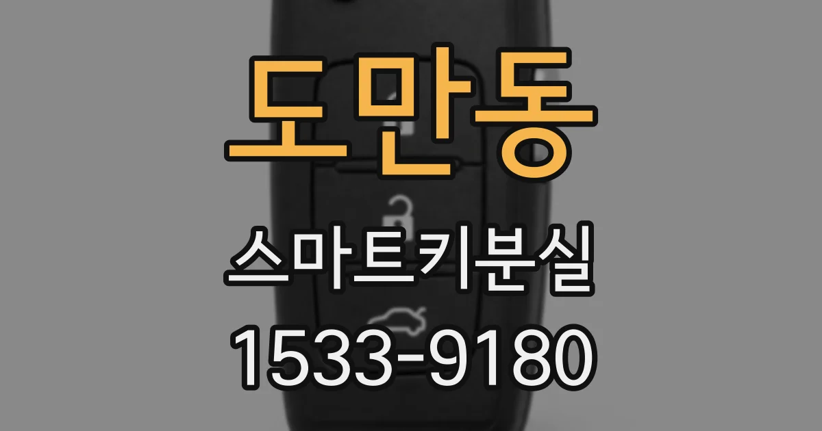 도만동 스마트키분실