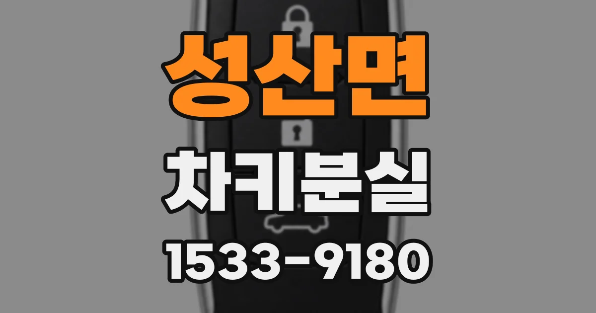 성산면 차키분실