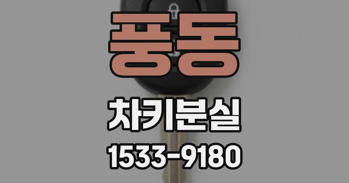풍동 차키분실