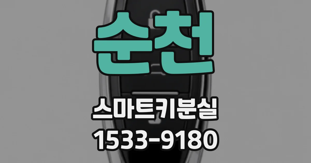 순천 스마트키분실