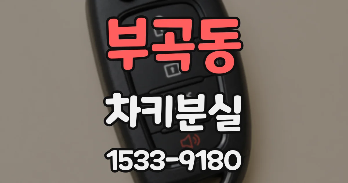 부곡동 차키분실