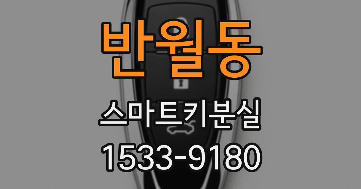 반월동 스마트키분실