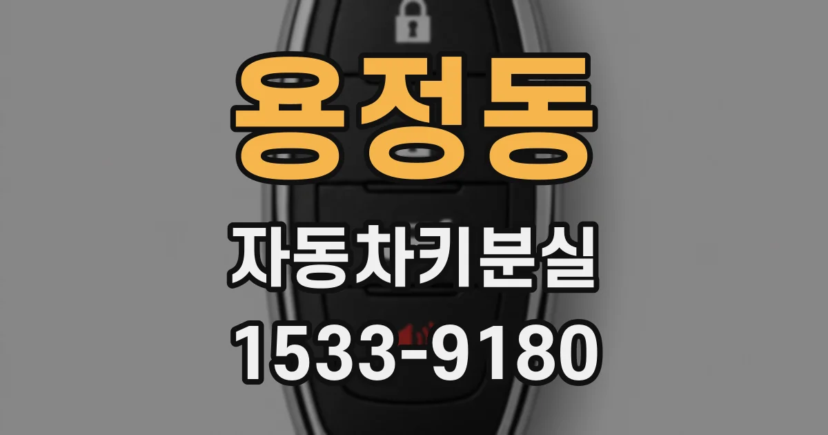 용정동 자동차키분실