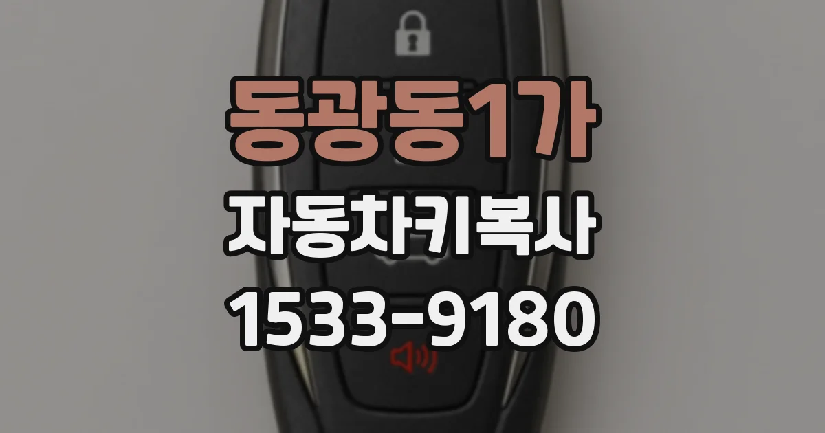 동광동1가 자동차키복사
