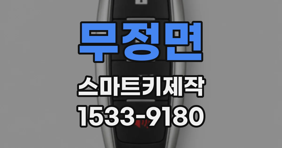 무정면 스마트키제작
