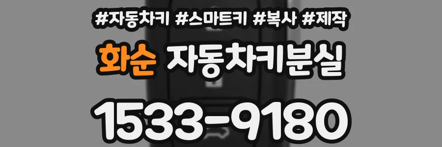 화순 자동차키분실