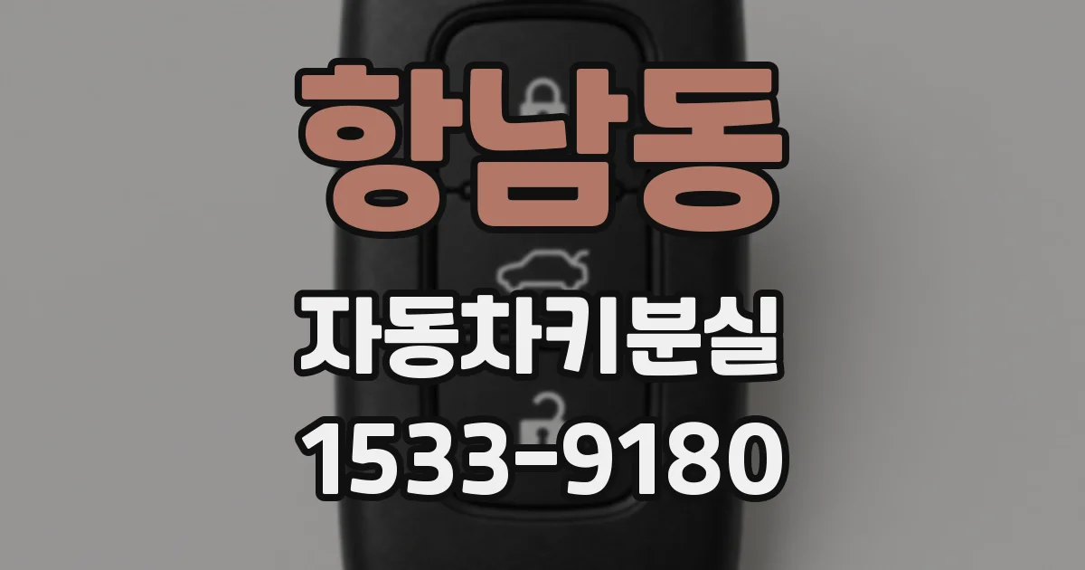 항남동 자동차키분실