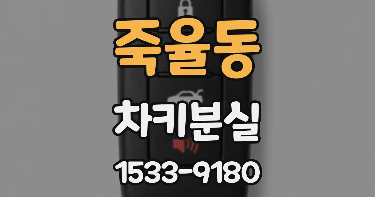 죽율동 차키분실