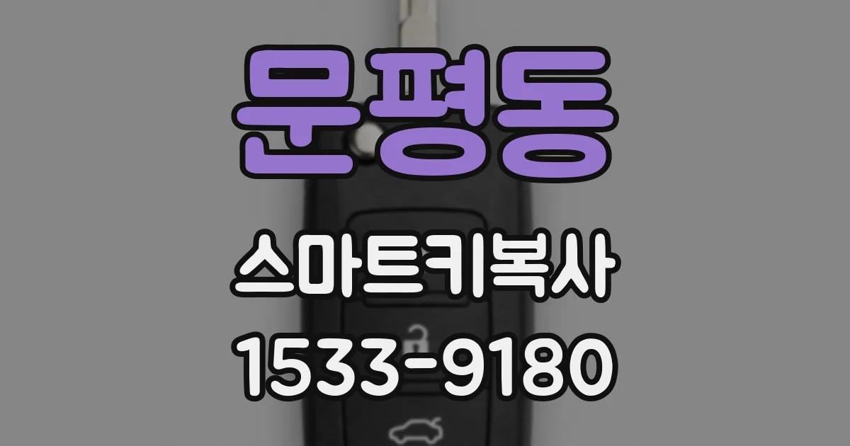 문평동 스마트키복사