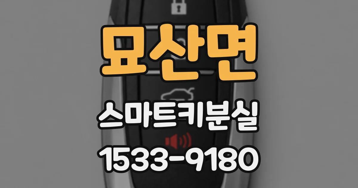 묘산면 스마트키분실