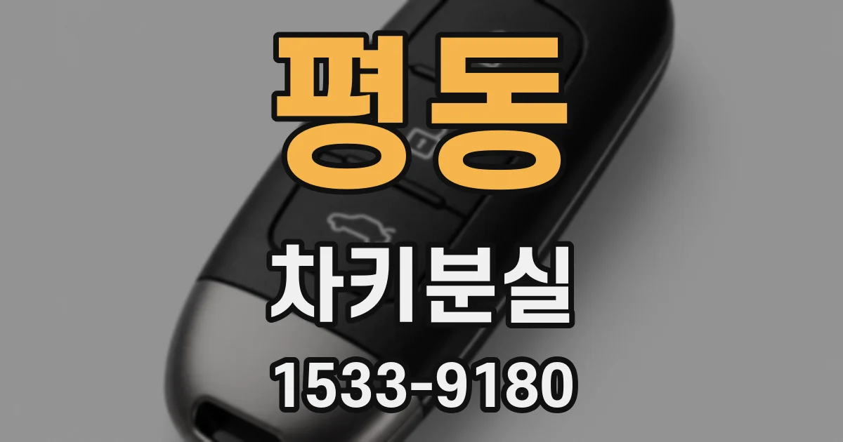 평동 차키분실